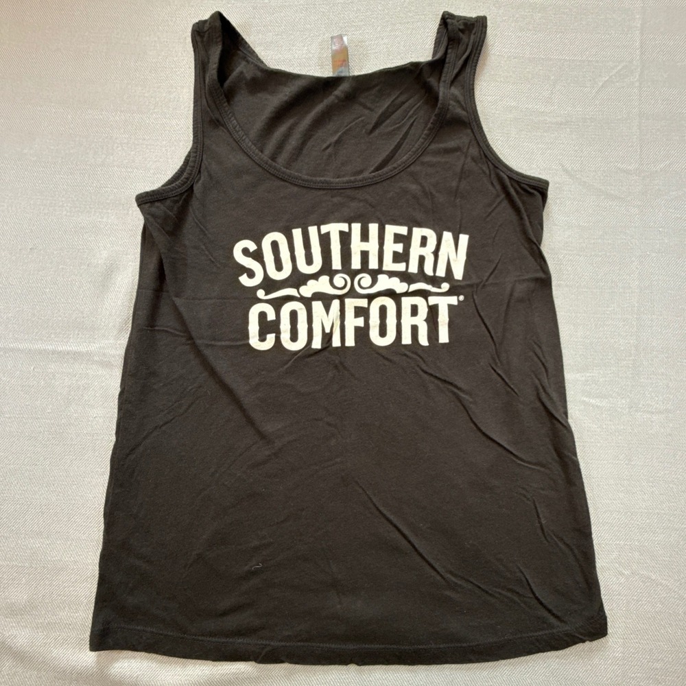 District Made Southern Comfort Whiskey Graphic Tank Top Black Mens Small 2113